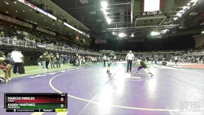 132 lbs Champ. Round 2 - Kaden Martinez, Ponderosa vs Marcus Mireles, Tokay