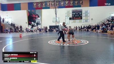 125 lbs Semifinal - Enola Ortega, Sunset vs Maya Barrios, Beaverton