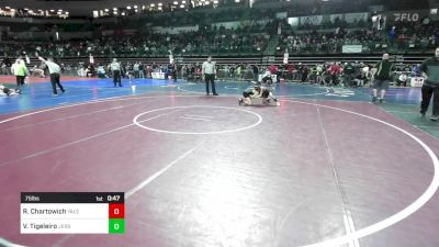 75 lbs Round Of 32 - Reid Chartowich, Yale Street Wrestling Club vs Vincent Tigeleiro, Jersey 74