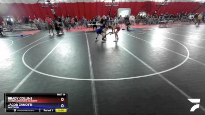 113 lbs Champ. Round 1 - Brady Collins, Askren Wrestling Academy vs Jacob Zanotti, Wisconsin