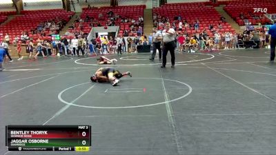 64 lbs Quarterfinal - Bentley Thoryk, Warrior Ridge vs Jaggar Osborne, Shamrock