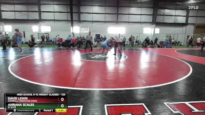 120 lbs Cons. Round 1 - David Lewis, Guerrilla Wrestling (GWA) vs Ahriana Scales, D1 Elite