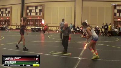 90 lbs Finals (8 Team) - Gabe Benyo, Mat Assassins vs Madison Healey, Revival Blue