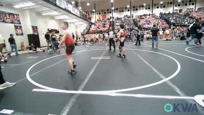 110 lbs 5th Place - Jaxton Roth, Sallisaw Takedown Club vs Tynan Justice, HURRICANE WRESTLING ACADEMY