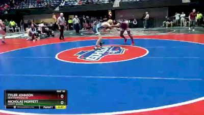 4A-150 lbs Cons. Round 3 - Nicholas Moffett, Lovett School vs Tyler Johnson, New Hampstead HS