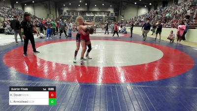 115 lbs Quarterfinal - Kara-Lynn Dover, Roundtree Wrestling Academy vs Lily Armistead, Georgia