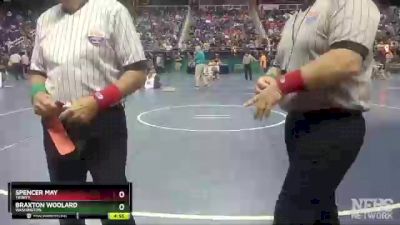 2A 120 lbs Quarterfinal - Spencer May, Trinity vs Braxton Woolard, Washington