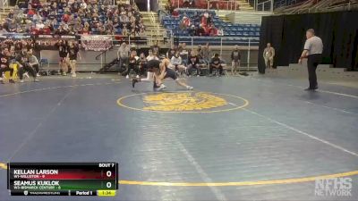 113 lbs Semis & 1st Wb (8 Team) - Kellan Larson, W1-Williston vs Seamus Kuklok, W3-Bismarck Century