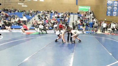 142 lbs Quarterfinal - Tayson Wylie, Sanderson Wrestling Academy vs Austin Larsen, Riverton Wolf Pack Wrestling