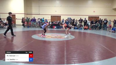 100 lbs Cons 16 #1 - Madison Heinzer, Daniel Cormier Wrestling Club vs Alyssa Sedillo, New Mexico