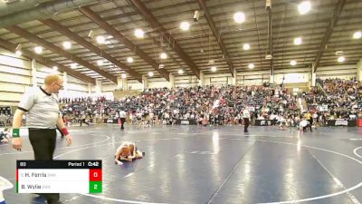 80 lbs Cons. Round 3 - Hudson Ferris, Sanderson Wrestling Academy vs Brax Wylie, Sanderson Wrestling Academy