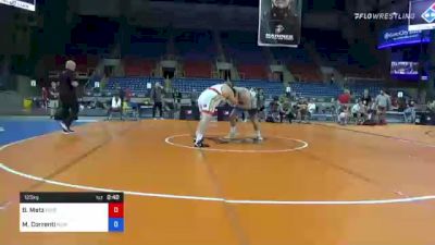 125 kg Quarterfinal - Brandon Metz, Bison Wrestling Club vs Mauro Correnti, New York Athletic Club