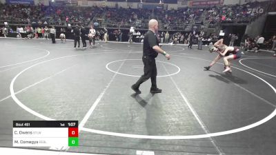 110 lbs Consolation - Carson Owens, Stl Warriors vs Mason Comegys, Rebellion