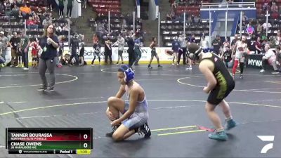 100 lbs Quarterfinal - Tanner Bourassa, Northern Elite Pitbulls vs Chase Owens, Jr Marauders WC