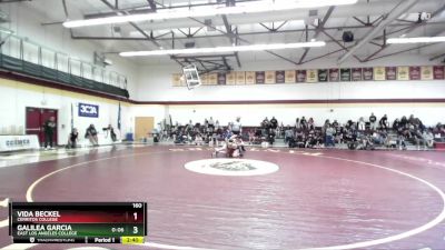 160 lbs Semifinal - Galilea Garcia, East Los Angeles College vs Vida Beckel, Cerritos College