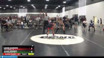 75 lbs Round 2 (8 Team) - Jacob Saunders, West Virginia vs Ryker Kennedy, Zeus Wrestling Club