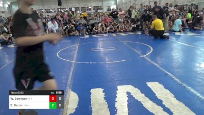 40 lbs Pools - William `Hank` Bowman, 84 Athletes (VA) vs Brenson Baron, Lunatics