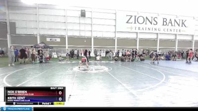 87 lbs 1st Place Match - Nox O`Brien, Wasatch Wrestling Club vs Keith Kent, Davis Wrestling Club