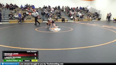 J-4 lbs Cons. Round 1 - Bradlee Lewis, Belle Plaine vs Landon Mulford, Hammerin Hawks