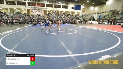 101 lbs Round Of 16 - Isaiah Gonzales, Rebel Wrestling Club vs Mas Hatano, Mad Dawg Wrestling Club