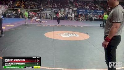 D 1 182 lbs Quarterfinal - Jackson Calderaro, Jesuit vs Shabosko Hamilton, Southside