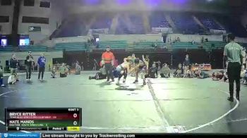 85 lbs Placement (4 Team) - Bryce Ritter, Team Bear Wrestling Club Navy vs Nate Manos, Eastside Youth Wrestling