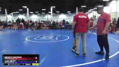 83 lbs Semis & 3rd Wb (16 Team) - Beckett Edstrom, Minnesota Blue vs Cash Bratt, Oklahoma Blue