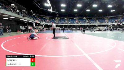 120 lbs Cons. Round 4 - John Greifelt, Niles Notre Dame vs Austin Kisner, Olympia