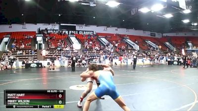 135 lbs Quarterfinal - Mikey Wilson, Chesaning Youth WC vs Matt Hart, Baylor WC