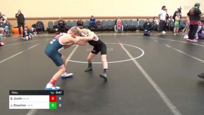 75 lbs Rr Rnd 2 - Billy Smith, All American K-4 vs John Risacher, Warrior RTC K-4