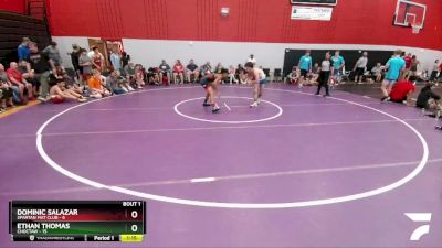 118 lbs Round 1 (6 Team) - Ethan Thomas, Choctaw vs Dominic Salazar, Spartan Mat Club