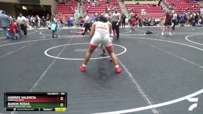 150 lbs Semifinal - Baron Rosas, Maize Wrestling Club vs Andres Valencia, Nebraska Boyz