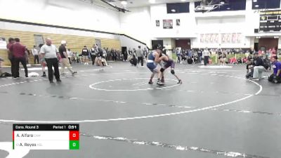 120 lbs Cons. Round 3 - Abel Reyes, Vista Del Lago vs Arturo Alfaro, Camarillo