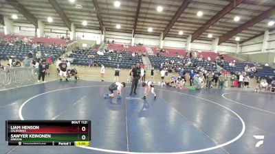 112 lbs Quarterfinal - Sawyer Keinonen, Oregon vs Liam Henson, California