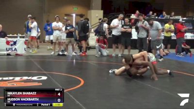 138 lbs Champ. Round 2 - Nikaylen Shabazz, KS vs Hudson Hackbarth, OK