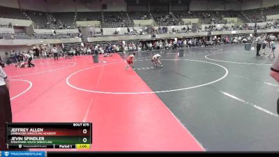 75 lbs Cons. Round 5 - Jeffrey Allen, Sarbacker Wrestling Academy vs Jevin Spindler, Stratford Youth Wrestling