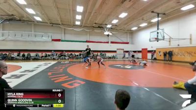 76-83 lbs Round 1 - Hyla King, Natrona Colts vs Quinn Goodvin, Sheridan Wrestling Club