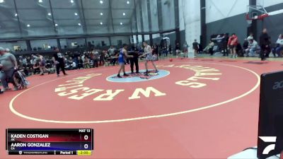 120 lbs Cons. Round 3 - Kaden Costigan, AK vs Aaron Gonzalez, CA