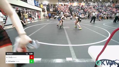 91 lbs Rr Rnd 1 - Henley Cody, Broken Arrow Wrestling Club vs Channing Wheeler, R.A.W.