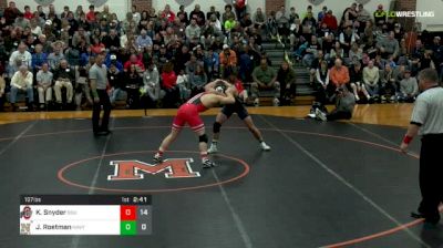 197 lbs Dual - Kevin Snyder, Ohio State vs Joshua Roetman, Navy