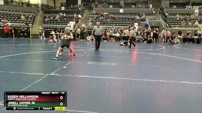 70 lbs Quarterfinal - Kaden Williamson, Sebolt Wrestling Academy vs Jerell Haynie Jr, D3 Wrestling Club