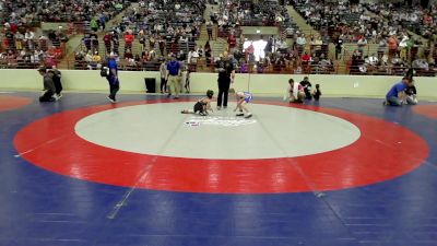 60 lbs Consi Of 8 #2 - Carter Prescott, Woodland Wrestling vs Evan Ventrice, Banks Co. BattleBorn Wrestling