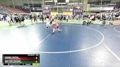 106 lbs Champ. Round 1 - Greysen Packer, Team Idaho Wrestling Club vs Jaxsen Vestal, Moen Wrestling Academy