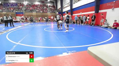 120 lbs Round Of 16 - Jimmy Swenson, Ponca City vs Jamarion Langley, Bristow