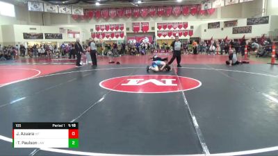 105 lbs Semifinal - Tyler Paulson, LAW vs Josue Azuara, Wrestling Factory