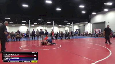 130 lbs Round 2 (8 Team) - Tyler Morales, Michigan vs Karl Ledbetter, Utah