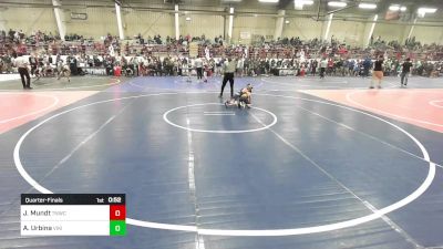 61 lbs Quarterfinal - Jayce Mundt, Tnwc vs Ashton Urbina, Viking Wrestling