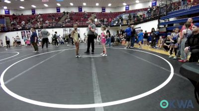 57-62 lbs Rr Rnd 3 - Ashlynn Clark, Choctaw Ironman Youth Wrestling vs Amour'ah Taylor, D3 Wrestling Cluib