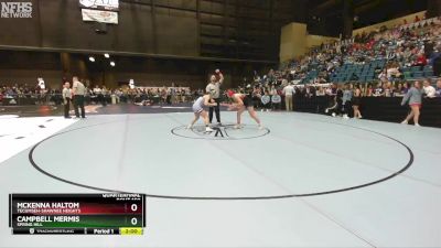 145 lbs Quarterfinal - McKenna Haltom, Tecumseh-Shawnee Heights vs Campbell Mermis, Spring Hill