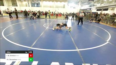 63 lbs Round Of 16 - Wyatt Breton, Smitty's Wrestling Barn vs Nikos Sevastos, Mansfield